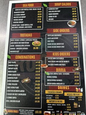 Menu photo 4 Robles Taqueria Clovis, CA