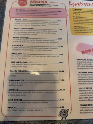 Menu photo 7 Arepa Please Jacksonville, FL