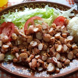 Pescados y Mariscos la Veracruzana - pulpo al mojo de ajo