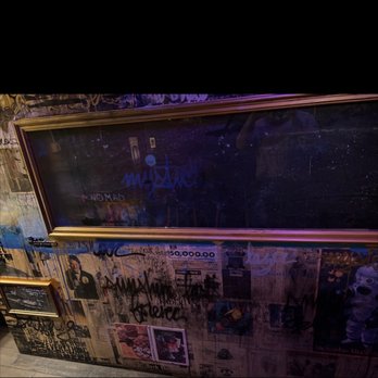 The Carlile Room - Graffiti in cool bathroom Decor - New American Near Me - Seattle, Washington The Carlile Room - Graffiti in cool bathroom Decor - New American Near Me - Seattle, Washington