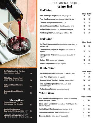 Menu photo 7 The Social Cork Wine Bar Fort Mill, SC