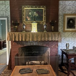 Ulysses S. Grant Cottage National Historic Landmark - Fireplace area where visitors were received