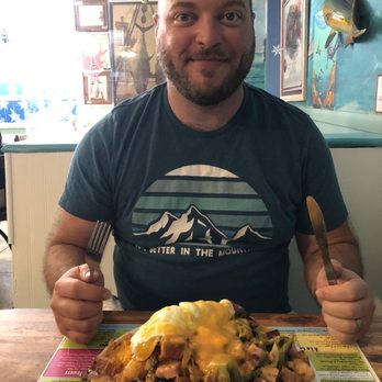 Mangrove Mike's - Kitchen sink tot tower - Breakfast & Brunch Near Me - Islamorada, Florida Mangrove Mike's - Kitchen sink tot tower - Breakfast & Brunch Near Me - Islamorada, Florida