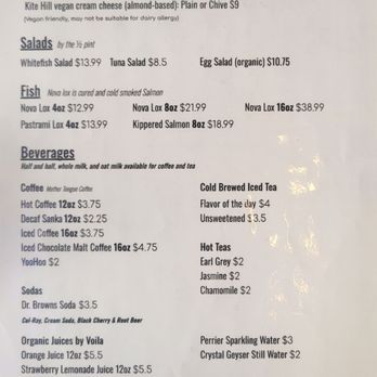 Boichik Bagels - Menu - Bagels Near Me - San Francisco, California