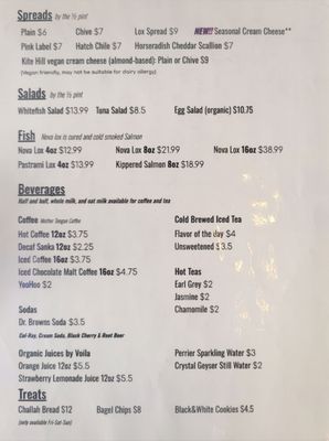 Menu photo 2 Boichik Bagels San Francisco, CA