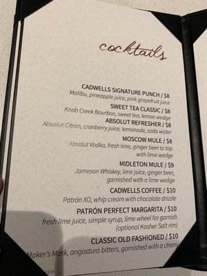 Menu photo 5 Cadwell's Grille Deerfield, IL