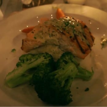 Cafe Santorini - Salmon! Yummy! - Italian Near Me - Pasadena, California