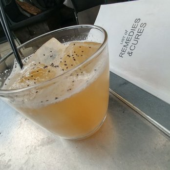 The Keefer Bar - "Opium Sour" - Wild Turkey bourbon, grapefruit, tamarind, lemon, poppyseed. - Lounges Near Me - Vancouver, British Columbia