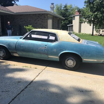 Hook's Mobile Blasting - 1970 Cutlass Supreme drivers side pre blast - Sandblasting Near Me