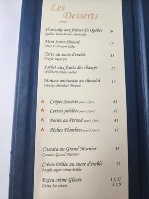 Menu photo 8 Le Continental Quebec City, QC