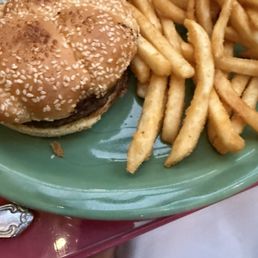Kid's burger and fries