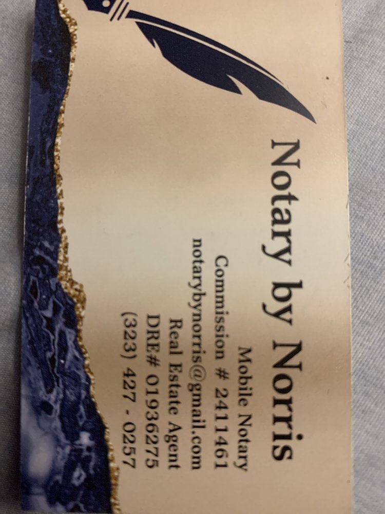 NOTARY BY NORRIS Request a Quote Chatsworth, California Notaries