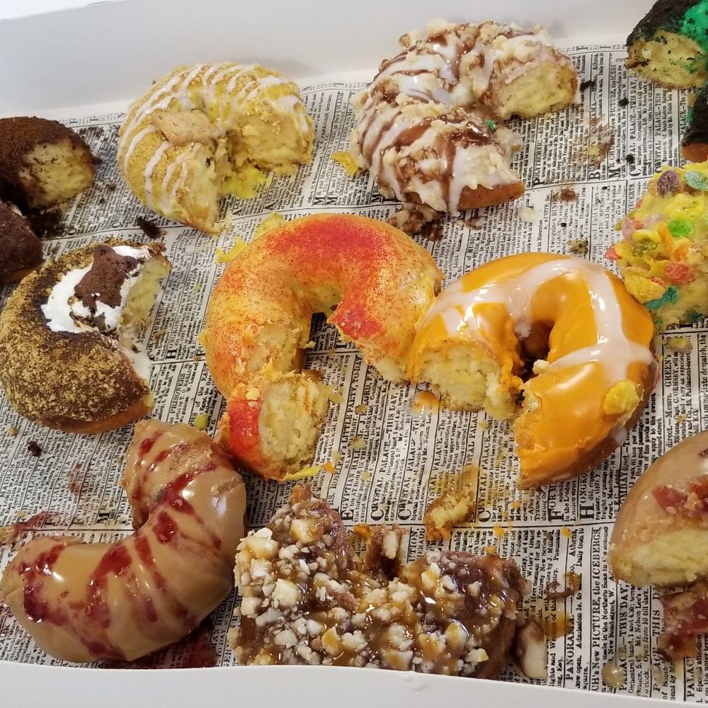 PURVÉ Donut Stop - During the sampling. Everyone gets a sliver - Donuts Near Me - Honolulu, Hawaii PURVÉ Donut Stop - During the sampling. Everyone gets a sliver - Donuts Near Me - Honolulu, Hawaii