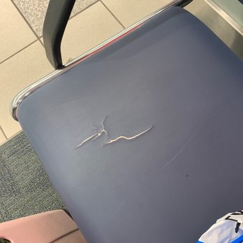 Toronto Pearson Terminal 3 Station - Cracked seats - Airport Terminals Near Me - Mississauga, Ontario
