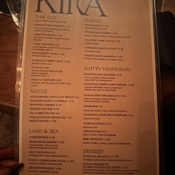Kira - Menu - Mediterranean Near Me - New Orleans, Louisiana