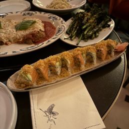 Spicy salmon avocado roll - had interesting citrus flavor