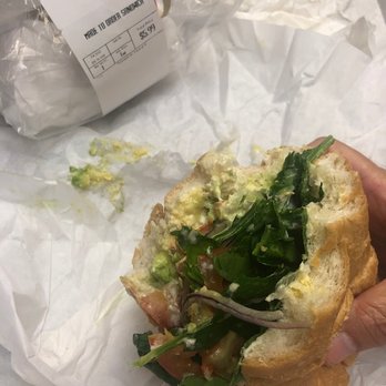 Lucky - Veggie Sandwich with Lettuce, spinach, tomato, pickles, avocado, red onion and cucumber - Grocery Near Me - San Bruno, California