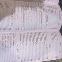 Middle page menu