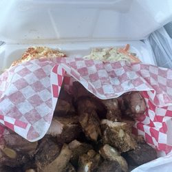 D&K BBQ - Ribs, slaw, and potato salad