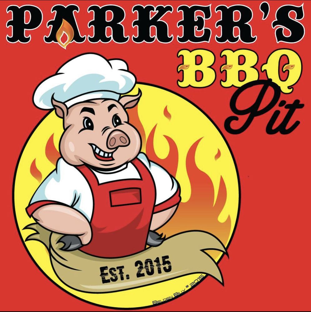 Food from Parker's BBQ Pit