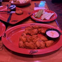 Fricker's - Crazy red lighting but the chunks were tasty