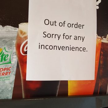 McDonald's - out of order sorry for any inconvenience - Burgers Near Me - Bradenton, Florida