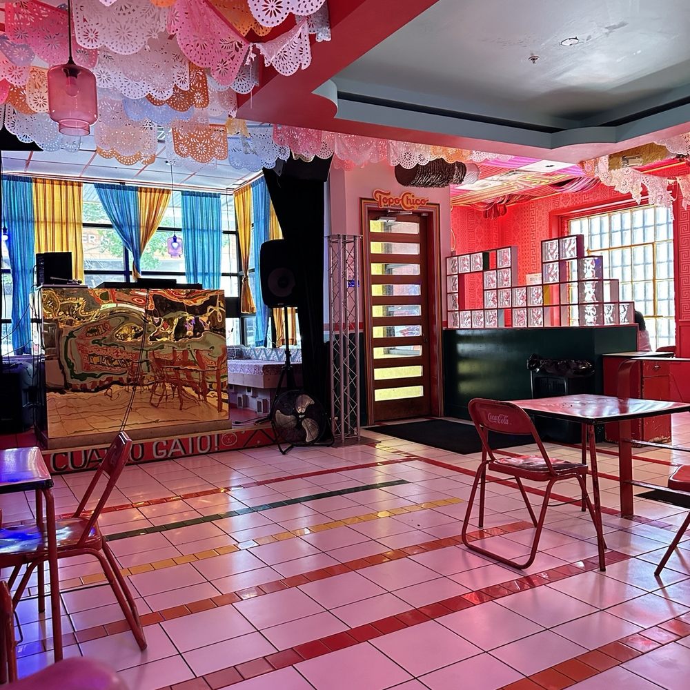 Traphouse Caribbean - Seating area facing door - Caribbean Near Me - Austin, Texas