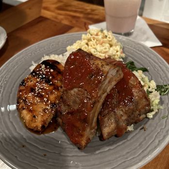 Duke's Malibu - Chicken & Ribs plate - New American Near Me - Malibu, California Duke's Malibu - Chicken & Ribs plate - New American Near Me - Malibu, California