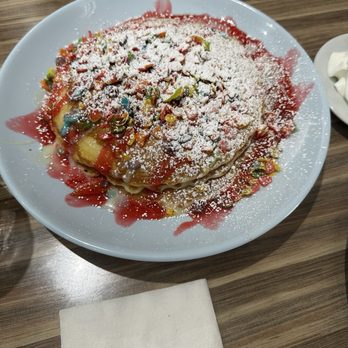 At The Diner - Fruity pebbles pancake - Breakfast & Brunch Near Me - Orlando, Florida At The Diner - Fruity pebbles pancake - Breakfast & Brunch Near Me - Orlando, Florida