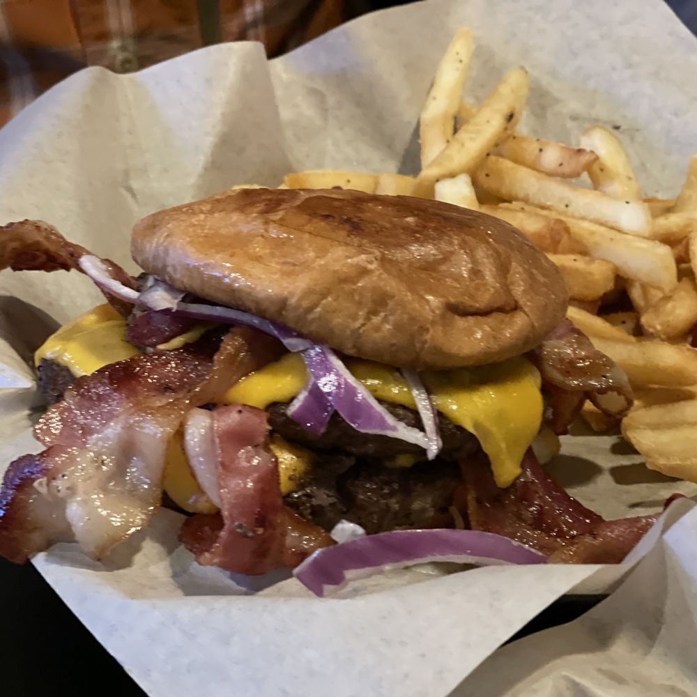 Alexs Bar - Double bacon cheeseburger - Sports Bars Near Me - Fairview, Oregon