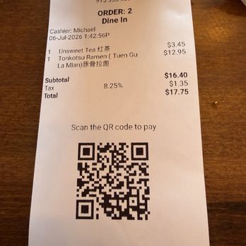 Umami Ramen House #2 - This is a copy of my bill so you know I'm telling the absolute truth. - Ramen Near Me - El Paso, Texas Umami Ramen House #2 - This is a copy of my bill so you know I'm telling the absolute truth. - Ramen Near Me - El Paso, Texas