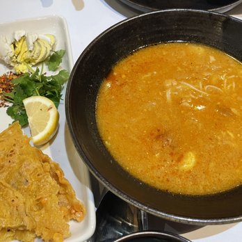 Burma Taste - Fish Chowder Noodle Soup - Noodles Near Me - Sunnyvale, California Burma Taste - Fish Chowder Noodle Soup - Noodles Near Me - Sunnyvale, California