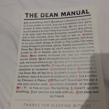 The Dean Hotel - The dean manual - Hotels Near Me - Dublin, D The Dean Hotel - The dean manual - Hotels Near Me - Dublin, D