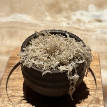 Flyfish Club - Chawanmushi: Shiftake mushroom, truffle Tare, egg custard - shaved burgundy black truffle - Bars Near Me - New York, New York