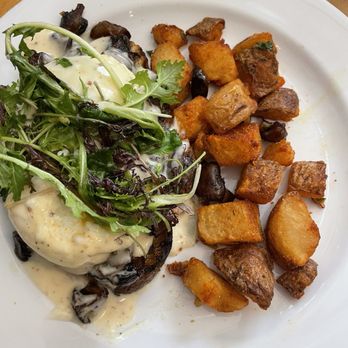 Duo Restaurant - SWEET SUNDAY* confit mushrooms & leeks | swiss chard | mustard cream sauce | grilled ciabatta | crispy potatoes - New American Near Me - Denver, Colorado Duo Restaurant - SWEET SUNDAY* confit mushrooms & leeks | swiss chard | mustard cream sauce | grilled ciabatta | crispy potatoes - New American Near Me - Denver, Colorado