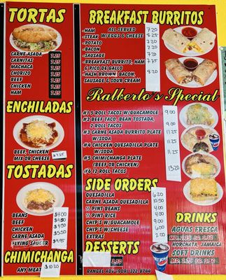 Menu photo 1 Ralbertos Mexican Food Flagstaff, AZ Menu photo 1 Ralbertos Mexican Food Flagstaff, AZ