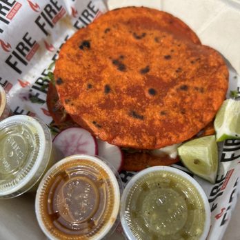 Fire Tacos - Mulita with lamb birria - Tacos Near Me - Seattle, Washington Fire Tacos - Mulita with lamb birria - Tacos Near Me - Seattle, Washington