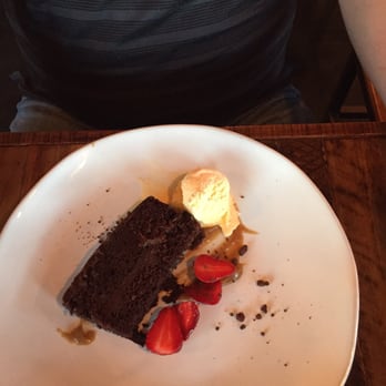 Marinade On Main - Chocolate ganache cake with amazing strawberries from local Grabar Farms. - American Near Me - Ramona, California Marinade On Main - Chocolate ganache cake with amazing strawberries from local Grabar Farms. - American Near Me - Ramona, California