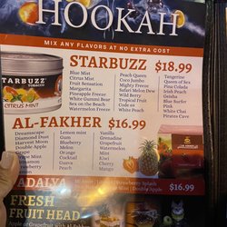 Shahrazad Hookah - Menu