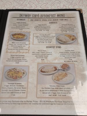 Menu photo 2 Skyway Cafe Spokane, WA Menu photo 2 Skyway Cafe Spokane, WA