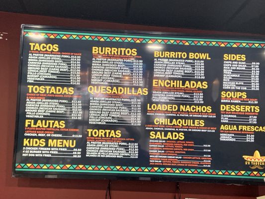 Menu photo 1 E’Z Taqueria Stroudsburg, PA