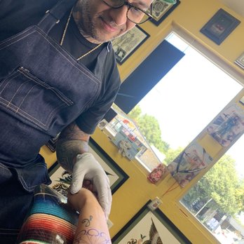 Anchor Rose Tattoo and piercing - Billy in his happy place. :-) - Tattoo Near Me - Santa Rosa, California