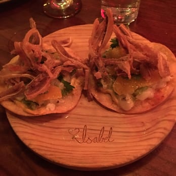 Bar Isabel - Halibut ceviche w/ crispy pig ears - so good! - Spanish Near Me - Toronto, Ontario