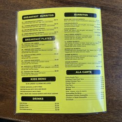 Pancho's Mexican Grill - Menu 05-11-22