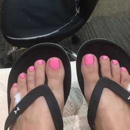 My cute pedi (don't mind the mosquito bites!)