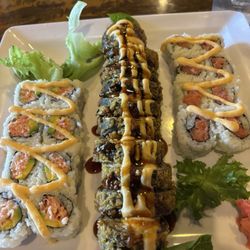 Wasabi - Spicy Crab, Dirty Mouth, and Spicy Tuna.