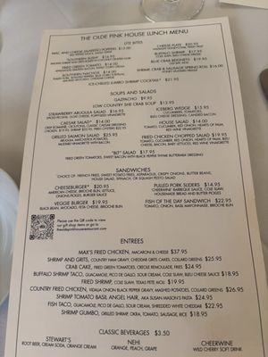 Menu photo 2 The Olde Pink House Savannah, GA Menu photo 2 The Olde Pink House Savannah, GA