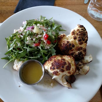 Rail Trail Flatbread - Cauliflower salad - Bars Near Me - Hudson, Massachusetts Rail Trail Flatbread - Cauliflower salad - Bars Near Me - Hudson, Massachusetts