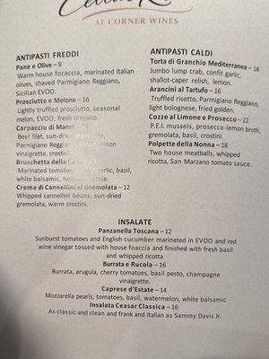 Menu photo 1 Corner Wines Plano, TX