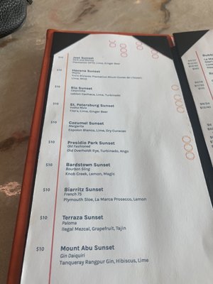Menu photo 2 Sunset Houston, TX